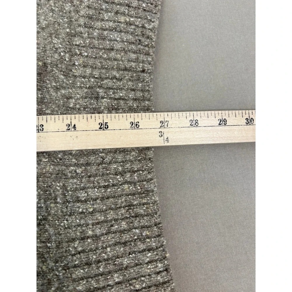 Polo Ralph Lauren Sweater Men XL Beige Speckled Wool Mockneck Button Pullover